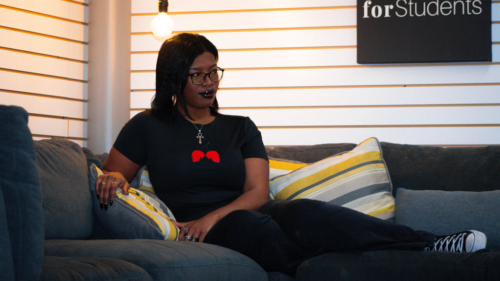 Skelly Cherries Crop Tee