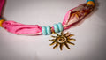 Pink Sunny Scarf Necklace