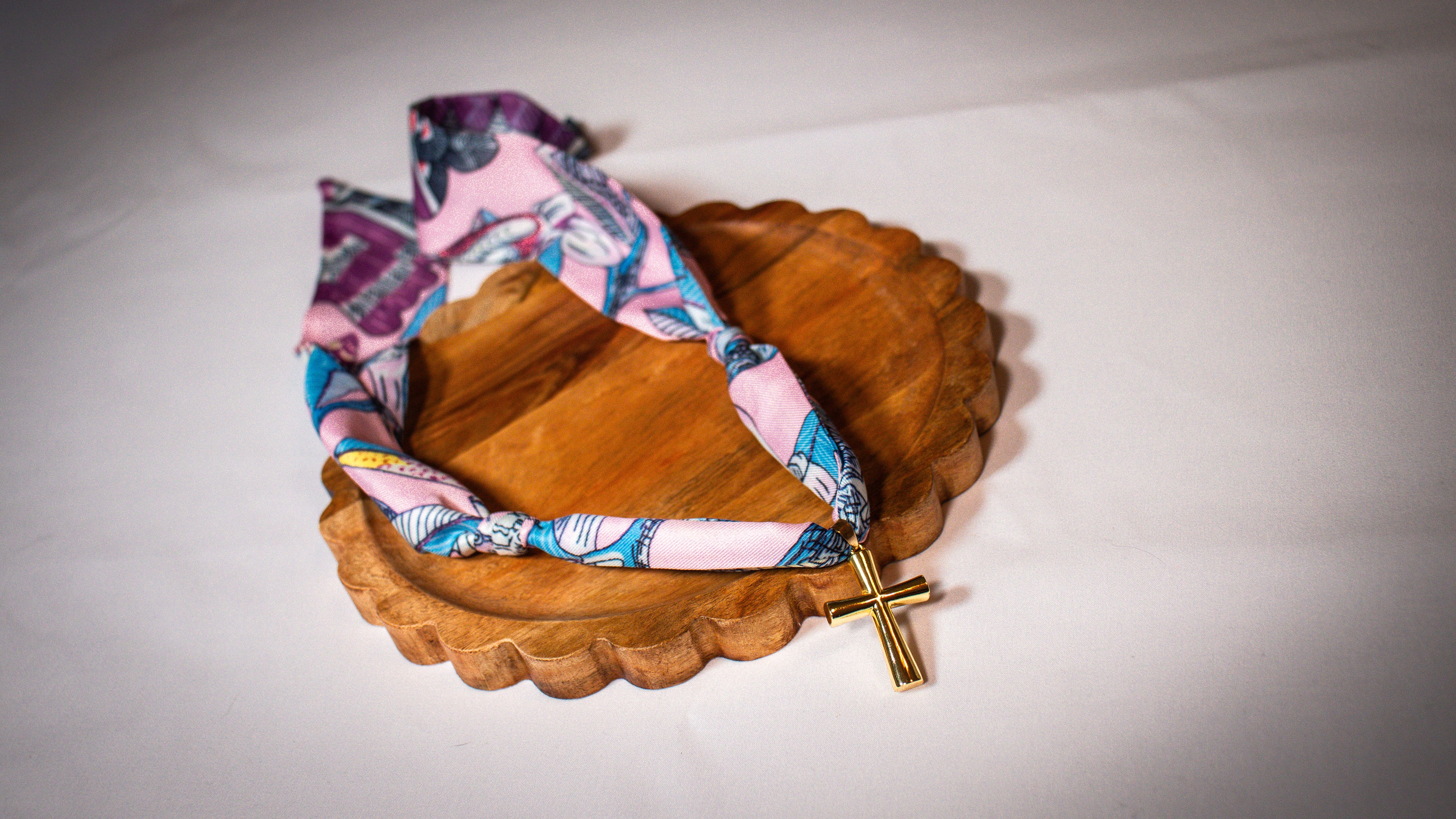Cross Scarf Necklace