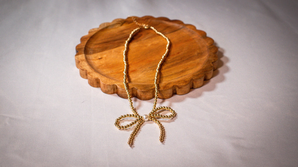Pearl Bow Necklaces