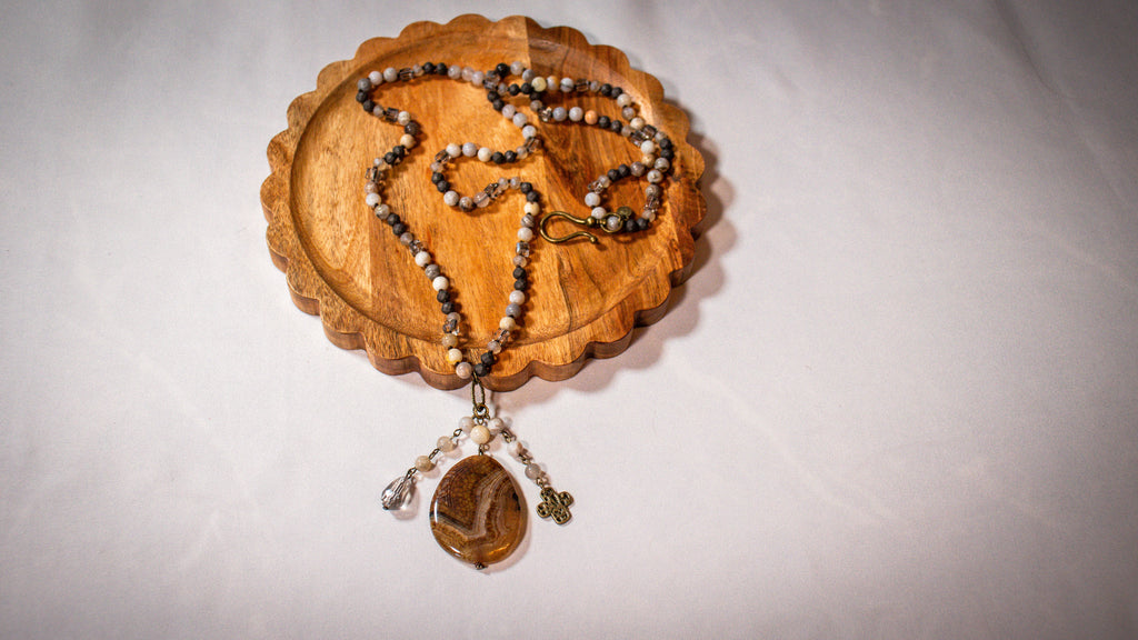 Gizelle Stone Necklace