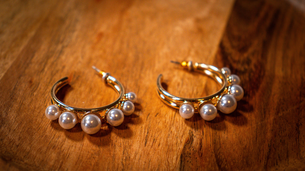 Pearl Hoops
