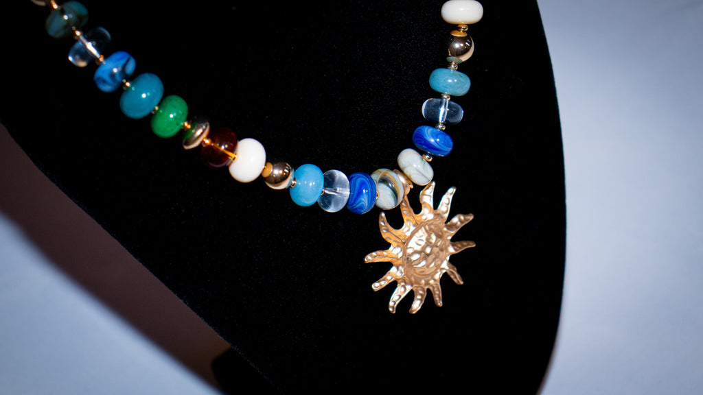 Beaded Sun Necklace