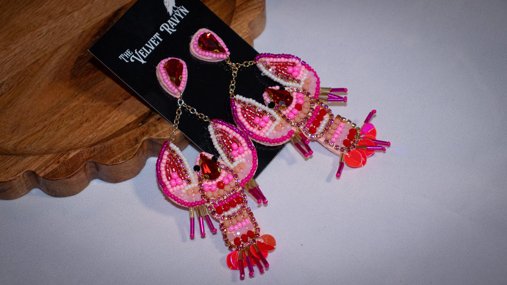 Red Lobster Earrings