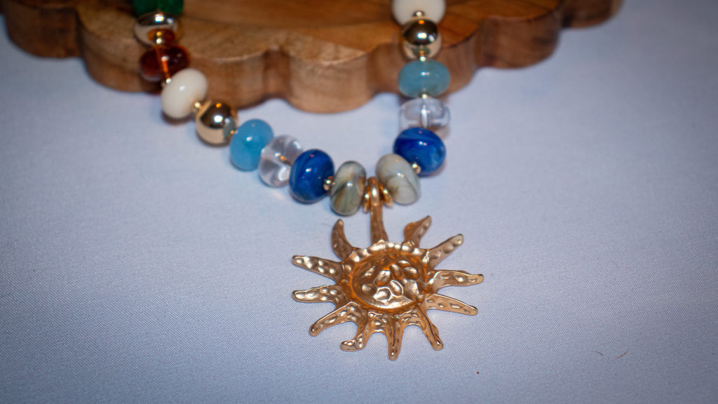 Beaded Sun Necklace